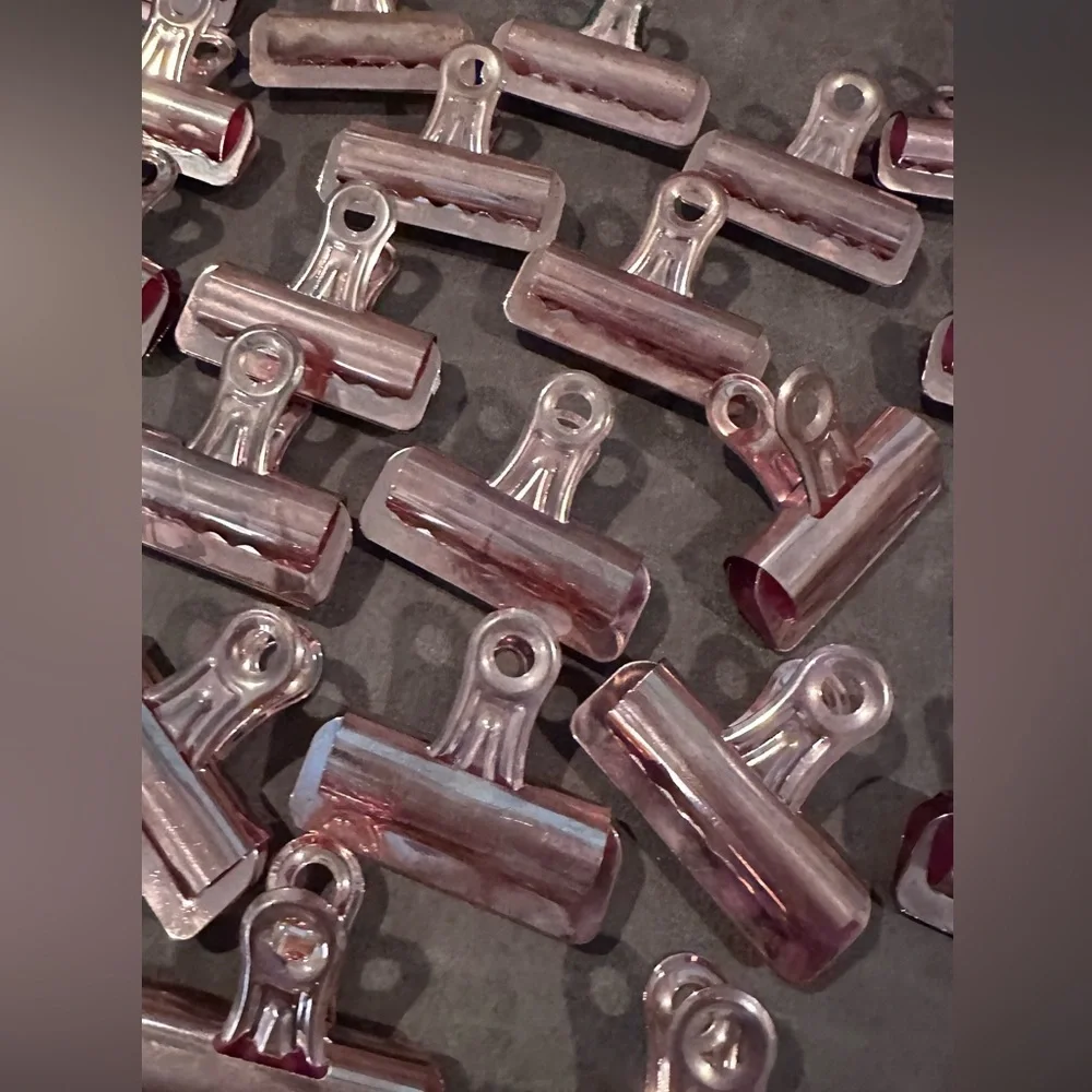 Set of 32 Urban Outfitters Copper Bulldog Clips